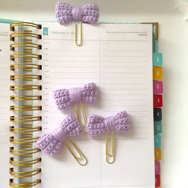 Bow Paperclip (Pack of 6)